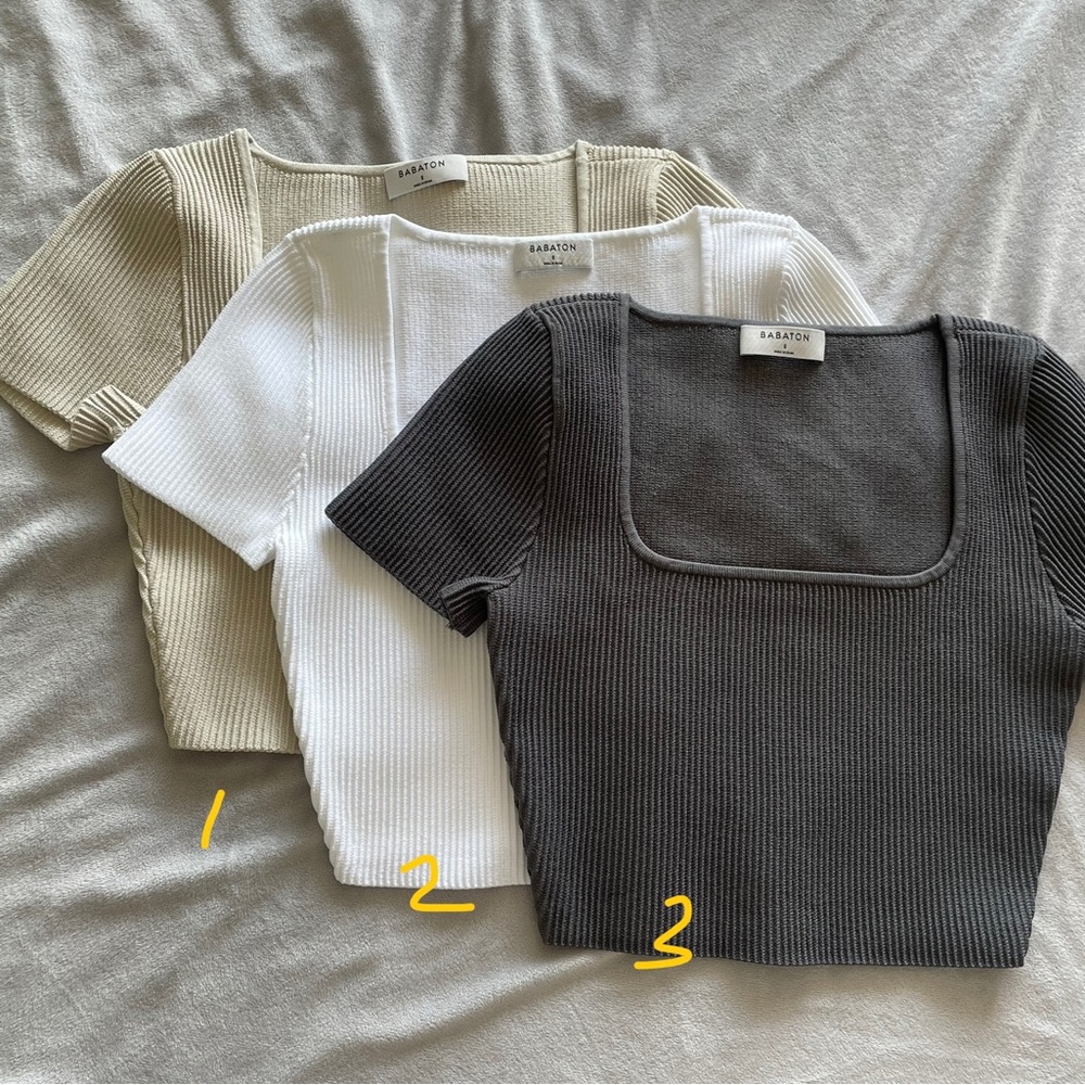 Brand New Babaton Sculpt Waist length Tops Size Medium Lot - $50 Each